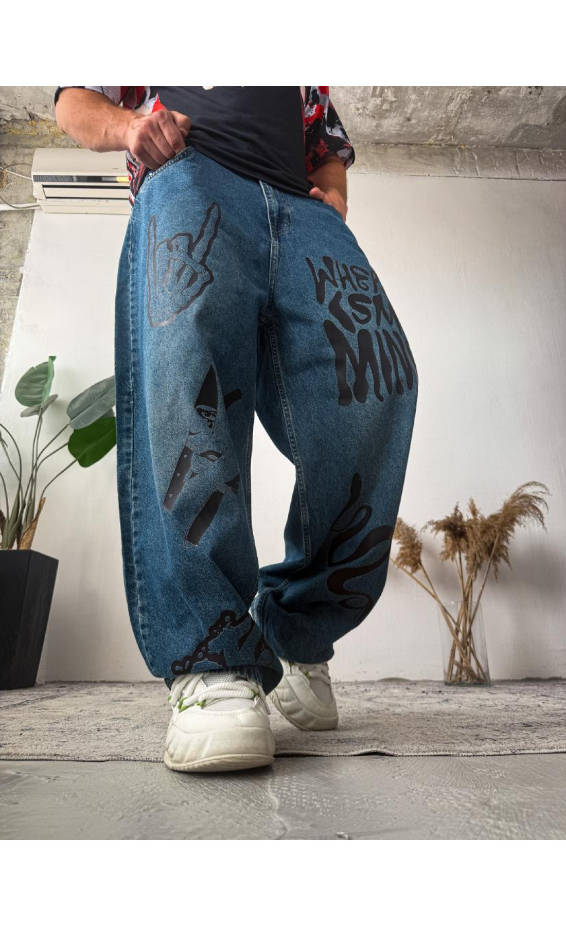 Джинси чолові широкі, демисезонні