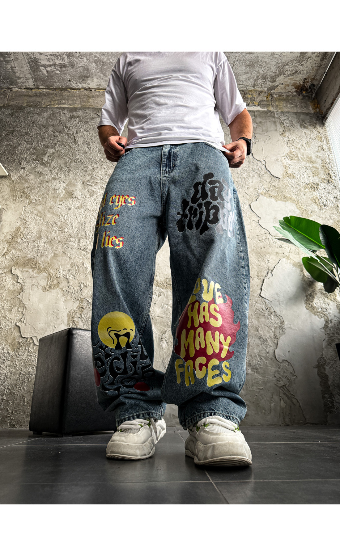 Джинси з принтом   сезон осінь зима  drapp