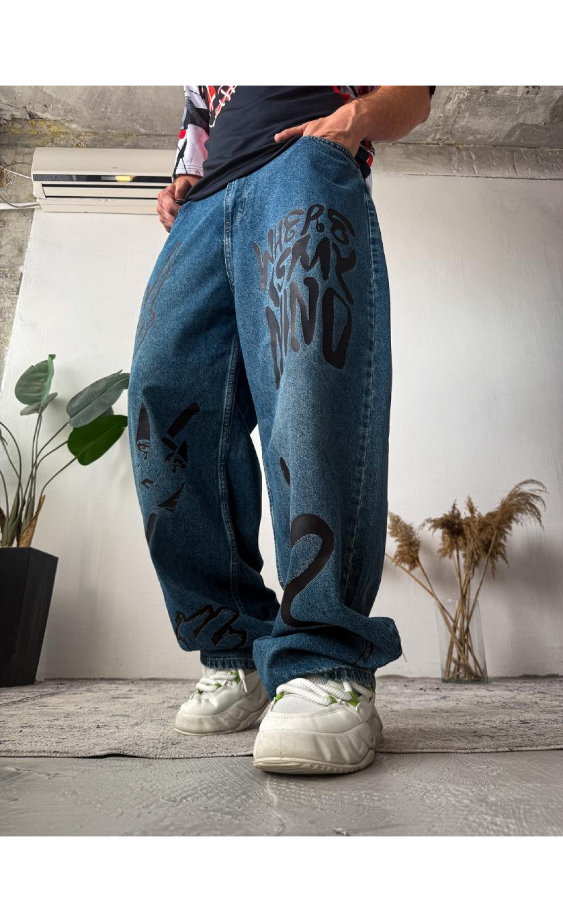 Джинси чолові широкі, демисезонні