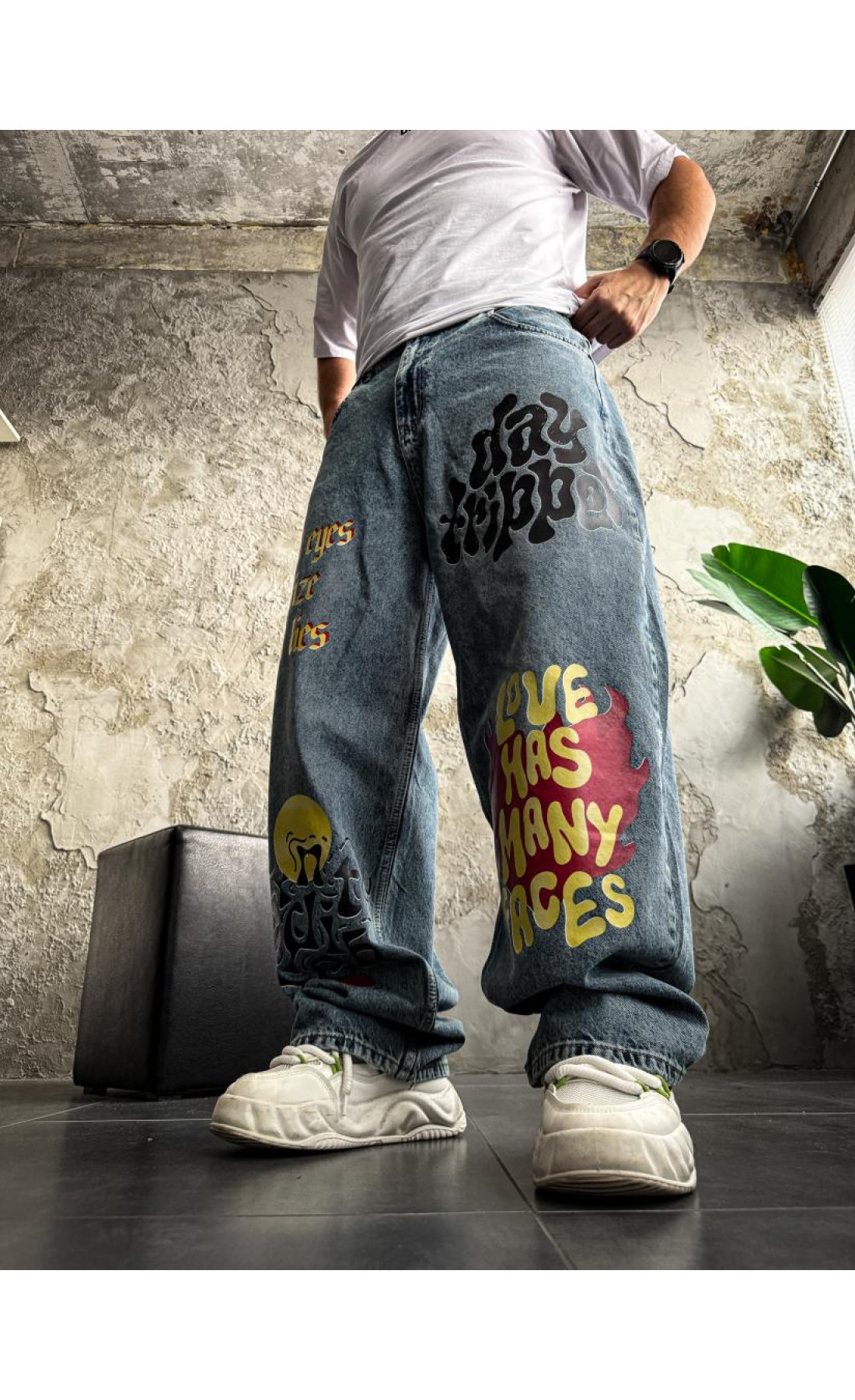 Джинси з принтом   сезон осінь зима  drapp