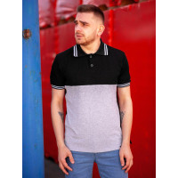 Футболка поло BEZET young blk / grey'