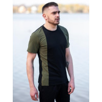 Футболка BEZET avant-garde black / khaki'