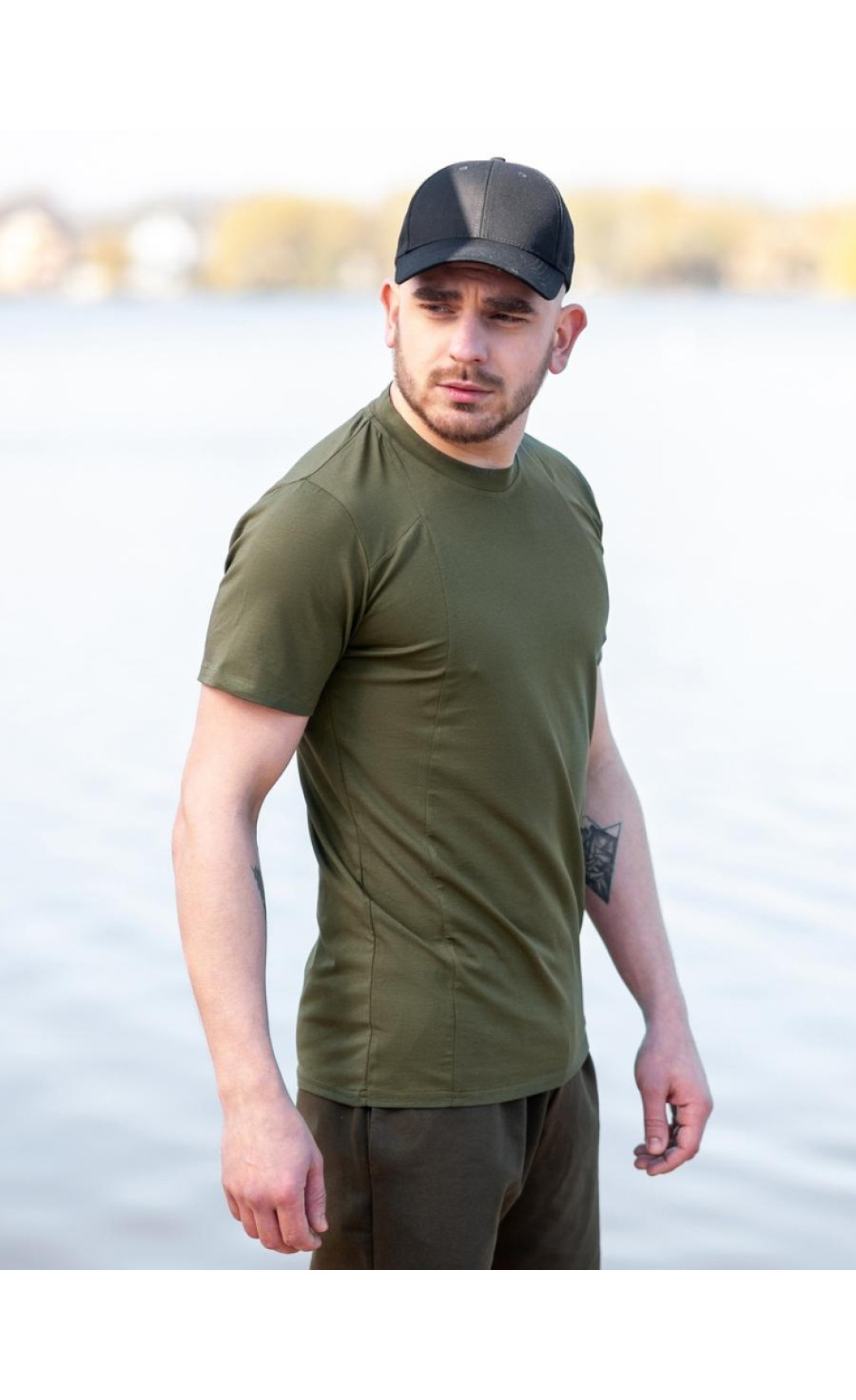 Футболка BEZET avant-garde khaki'