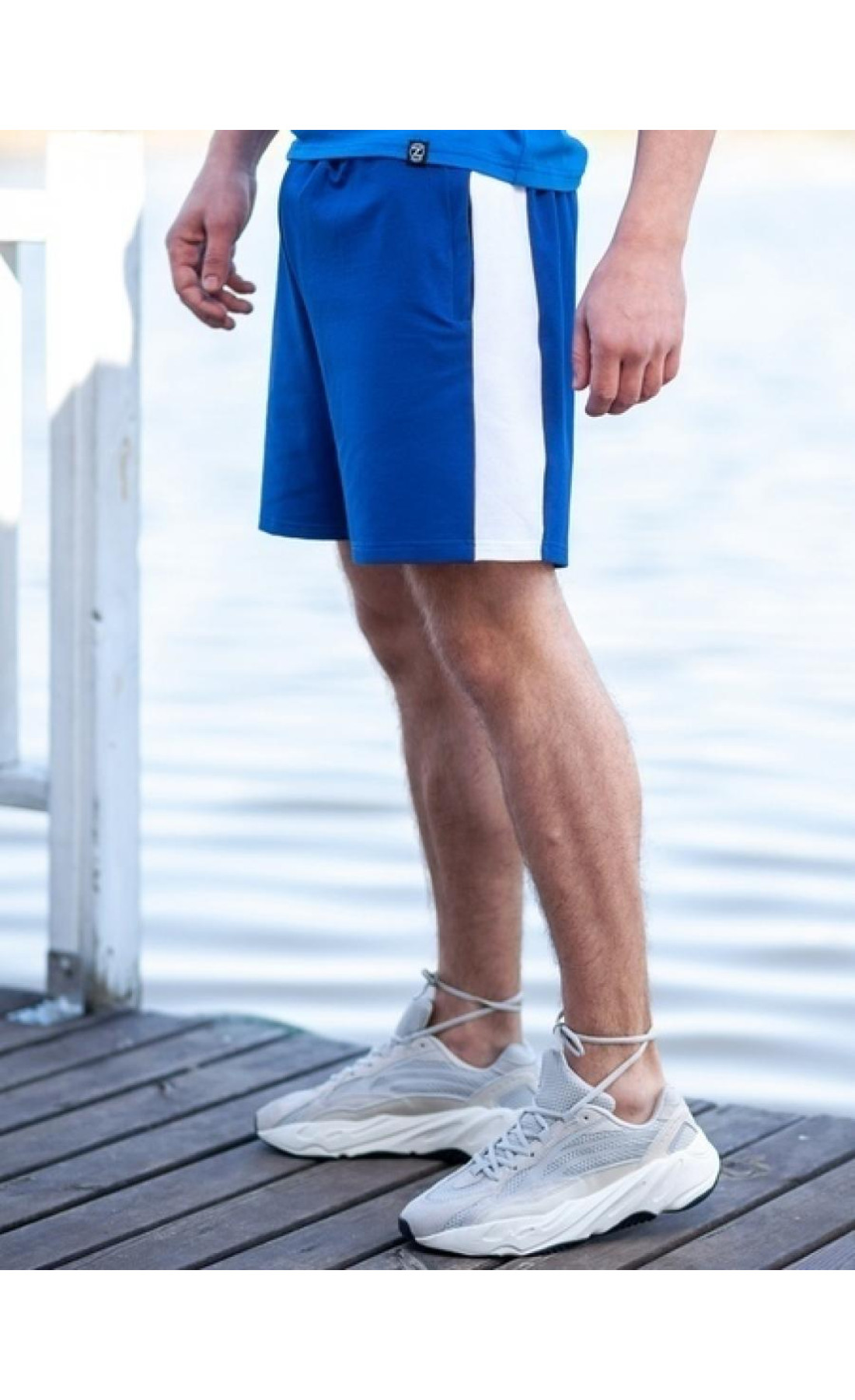 Спортивні шорти BEZET Shark blue / white'