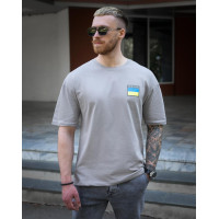 Футболка oversize BEZET Україна сірий