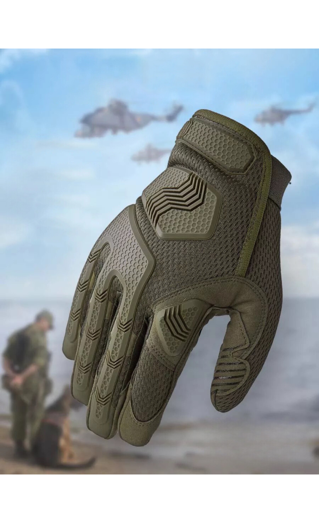 Рукавиці тактичні BEZET Protective хакі
