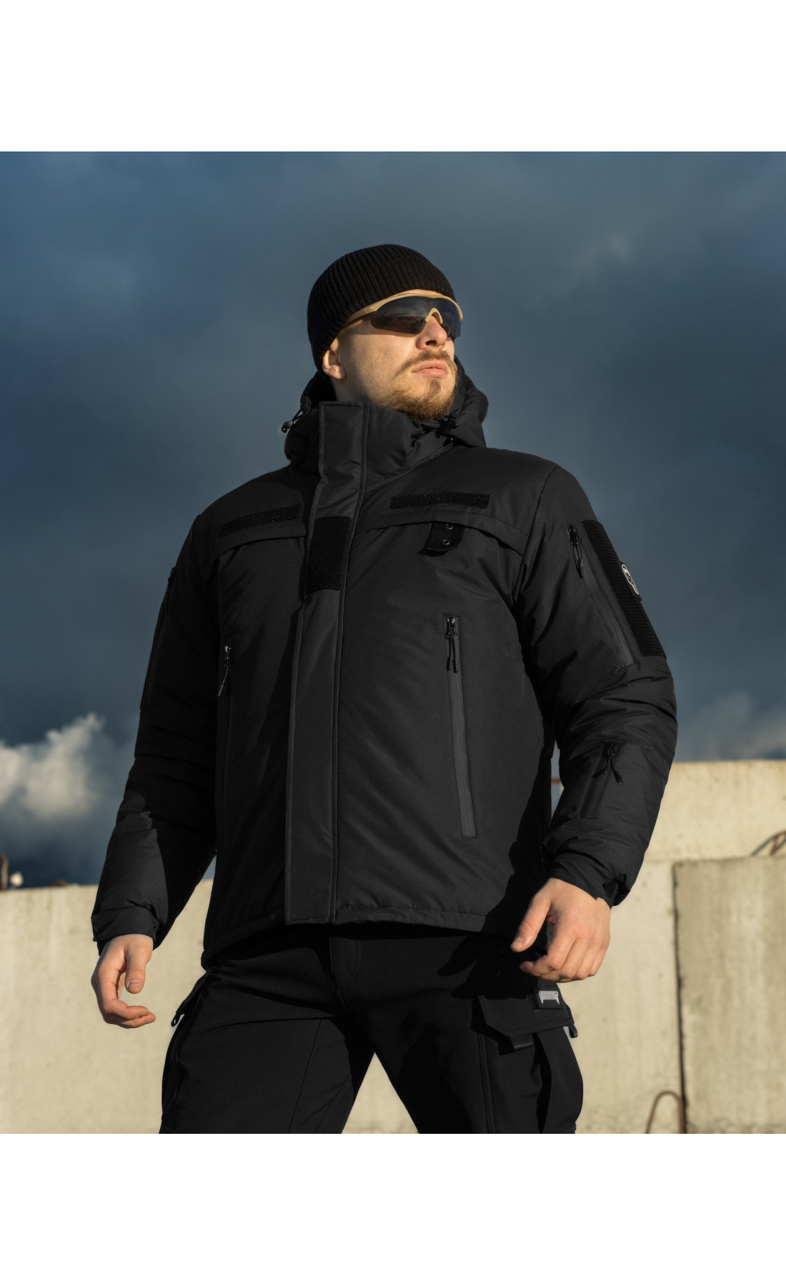Куртка тактична зимова BEZET Police чорний