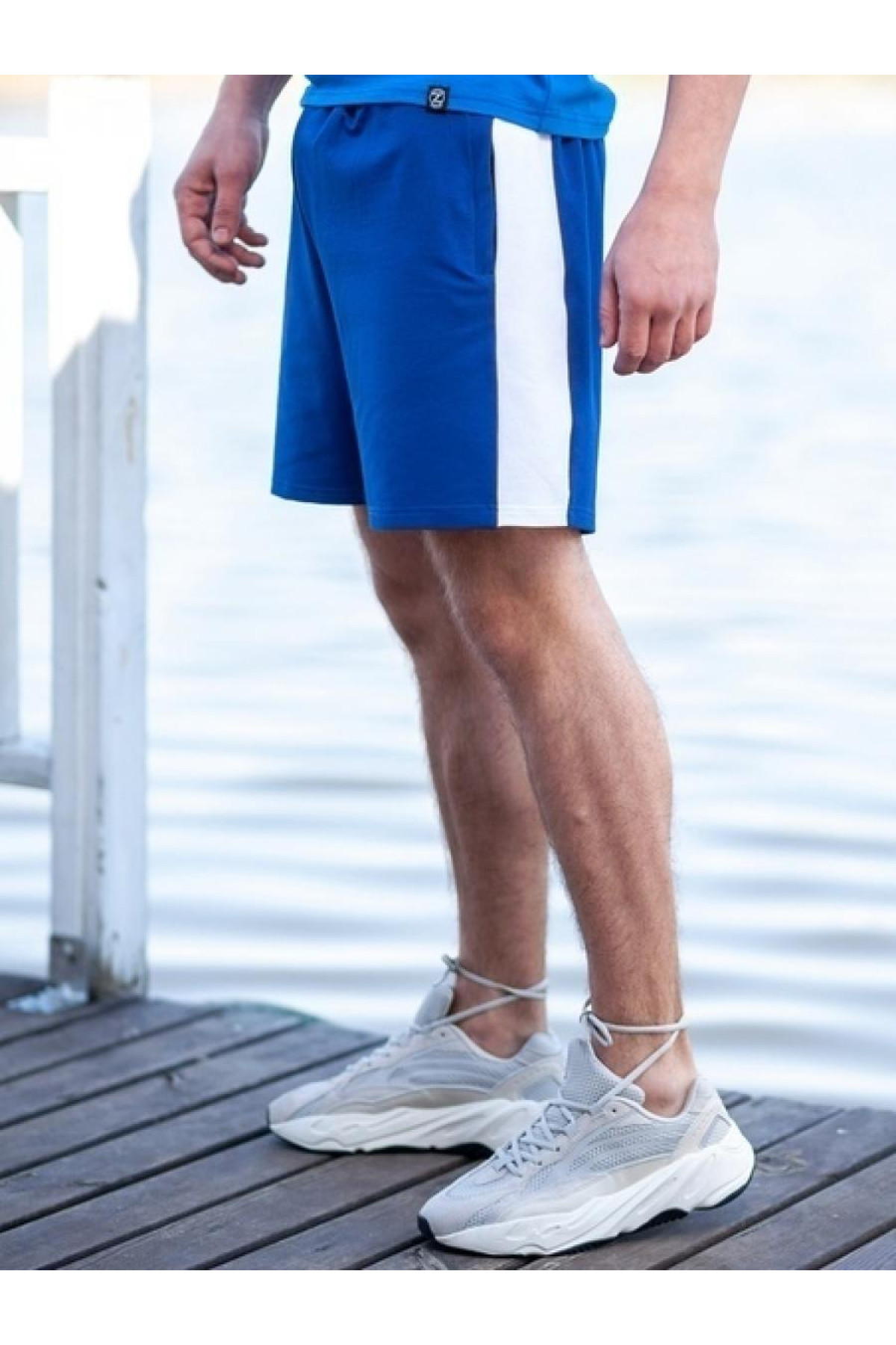 Спортивні шорти BEZET Shark blue / white'