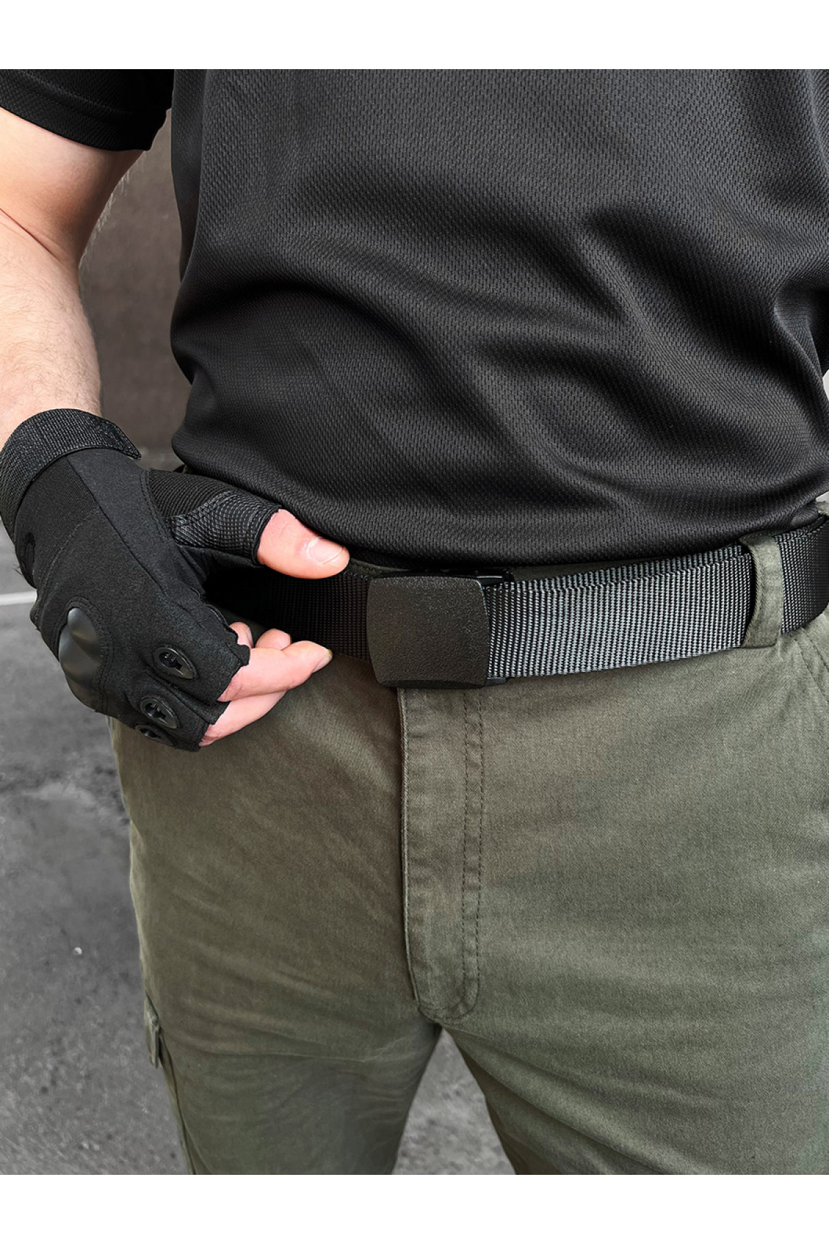 Ремінь тактичний BEZET чорний