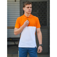 Футболка Polo BEZET Young orange / white .'