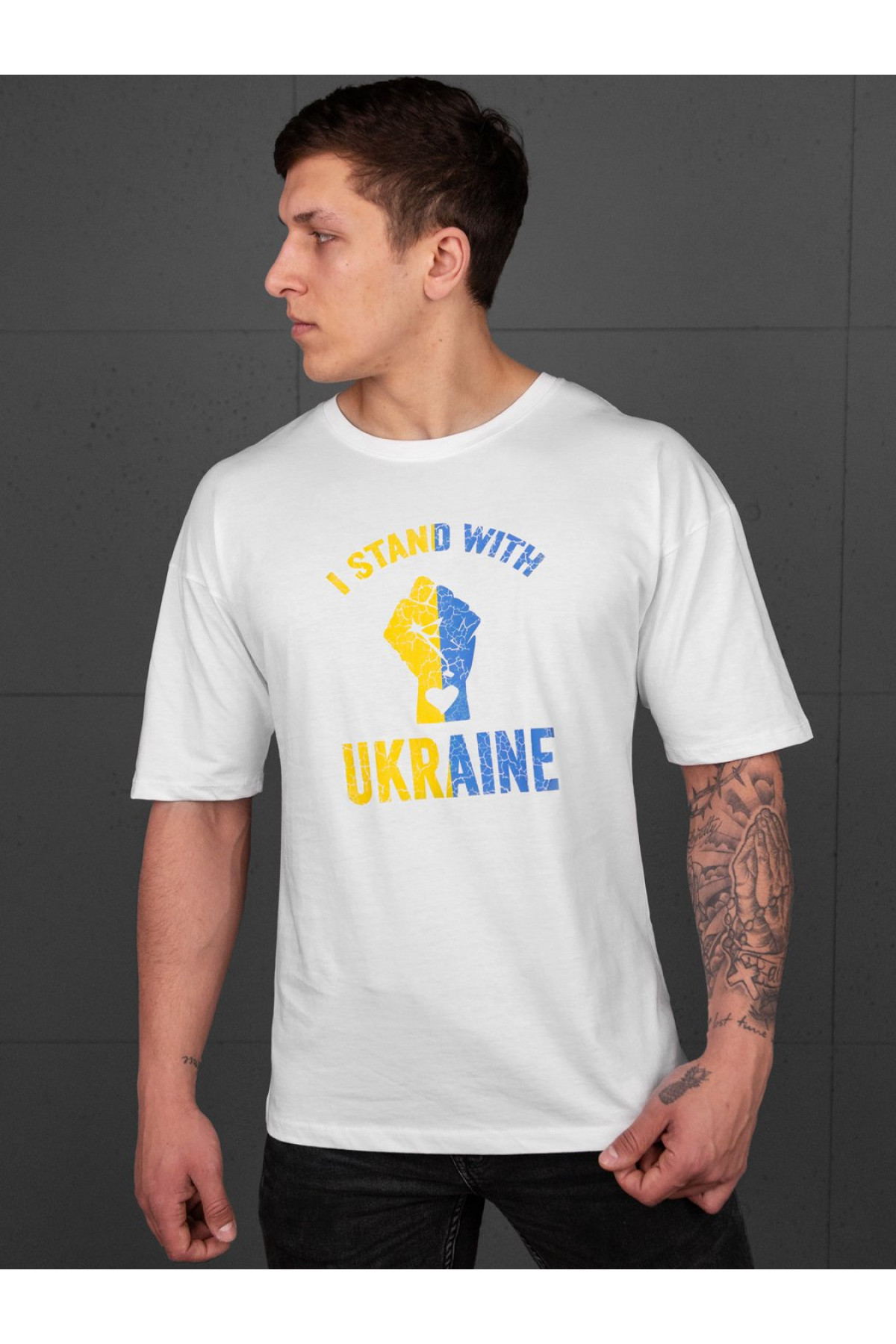 Футболка oversize BEZET tand білий