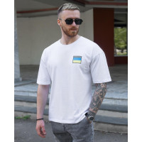 Футболка oversize BEZET Україна білий