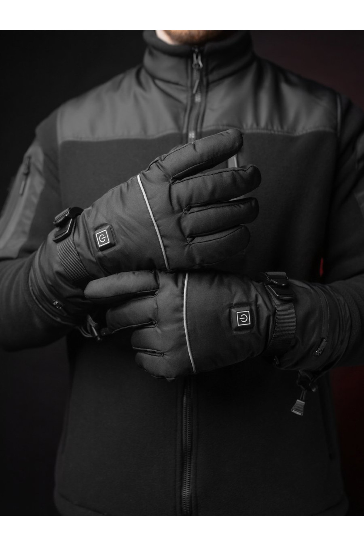 Рукавиці тактичні з підігрівом BEZET чорні