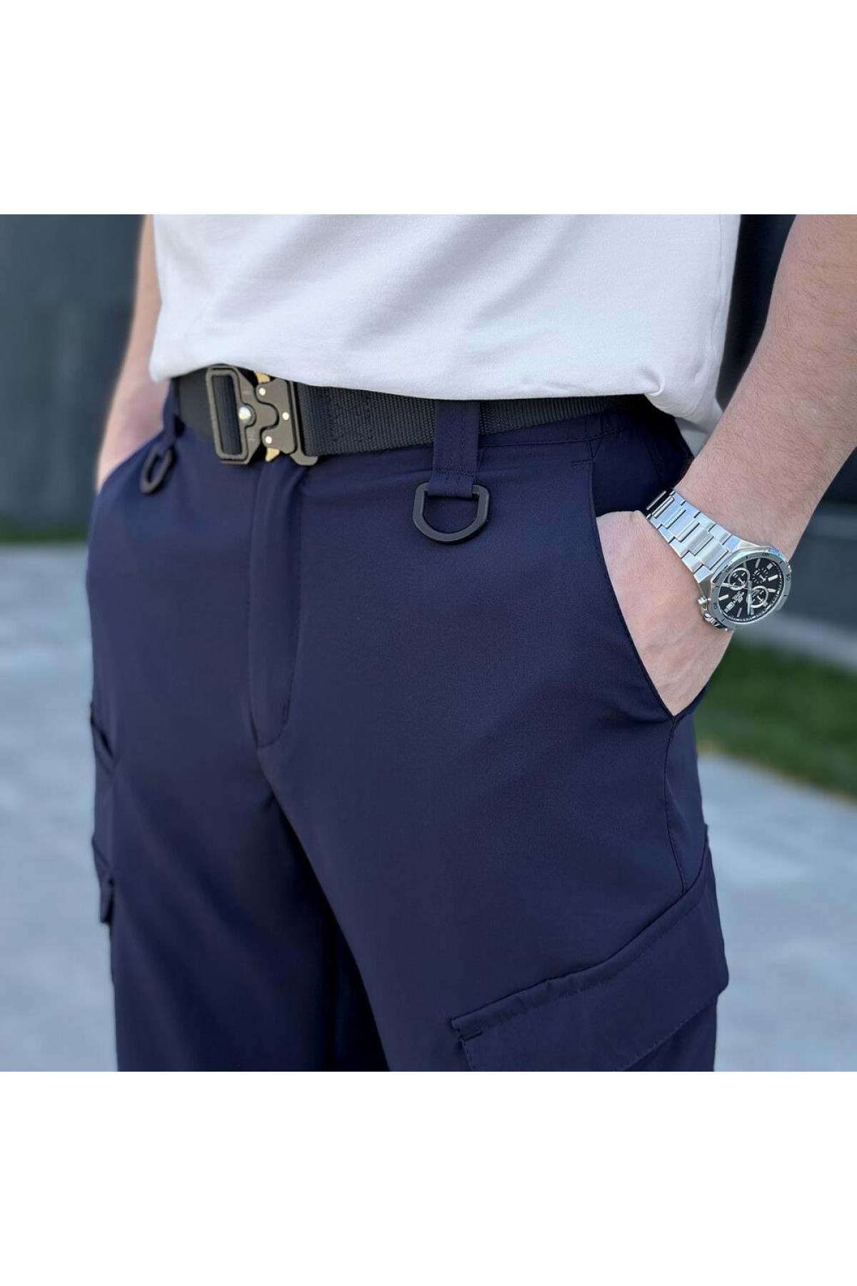 Штани-карго Pobedov Tactical Soft Темно-синій