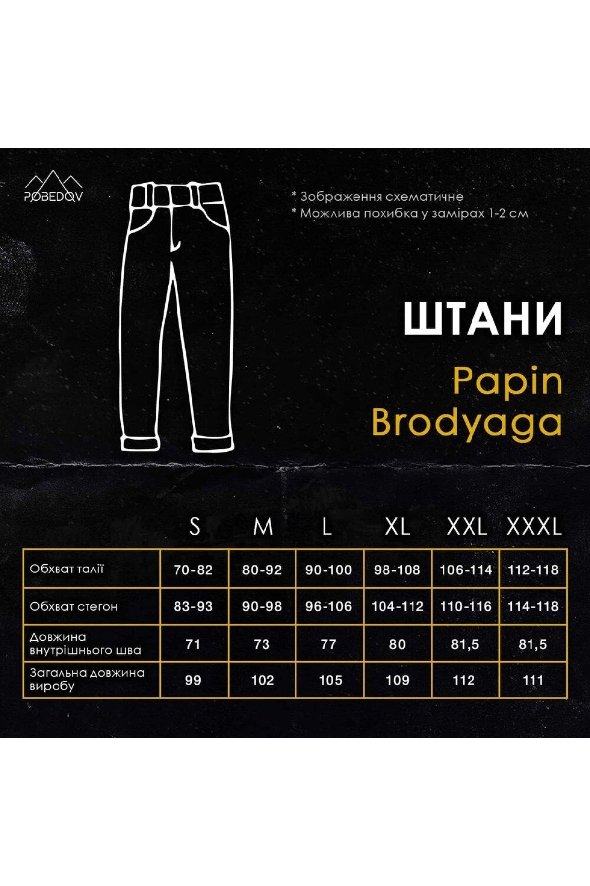 Штани-карго Pobedov Papin Brodyaga Жіночі Хакі