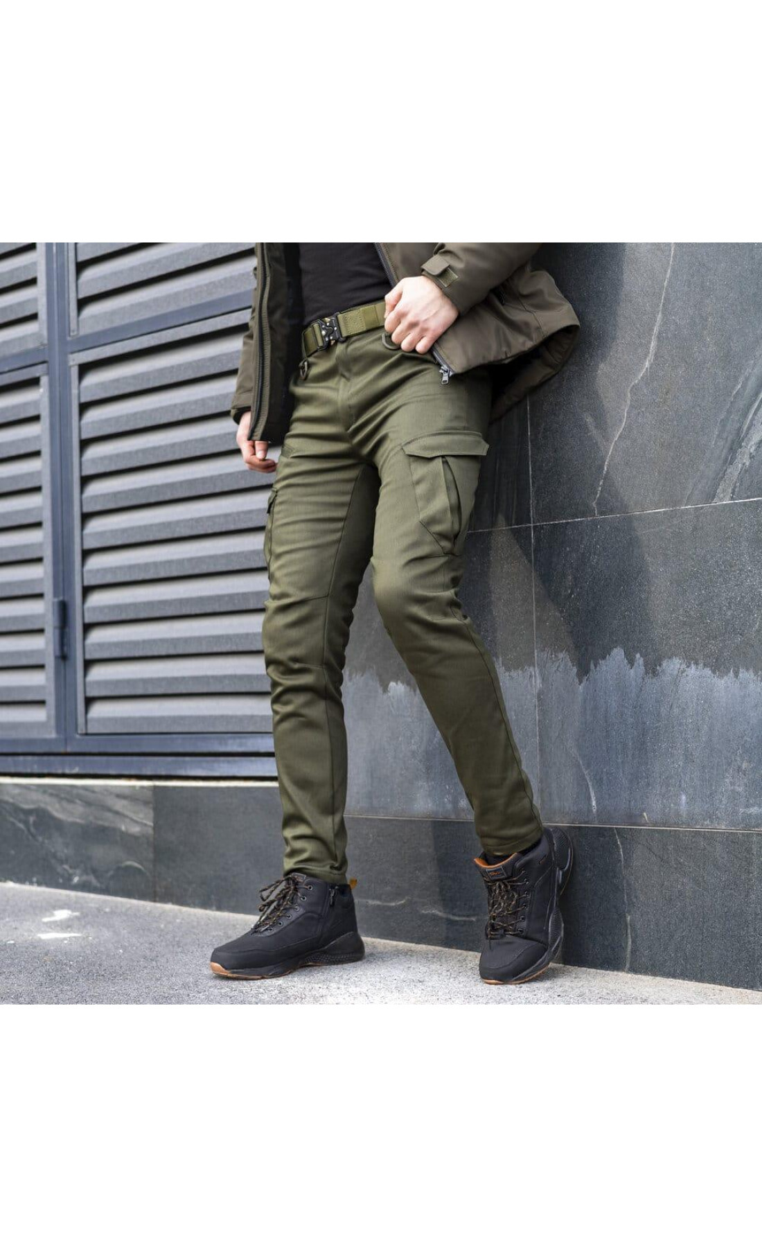 Штани-карго Pobedov trousers Tactical ЗИМА Хакі