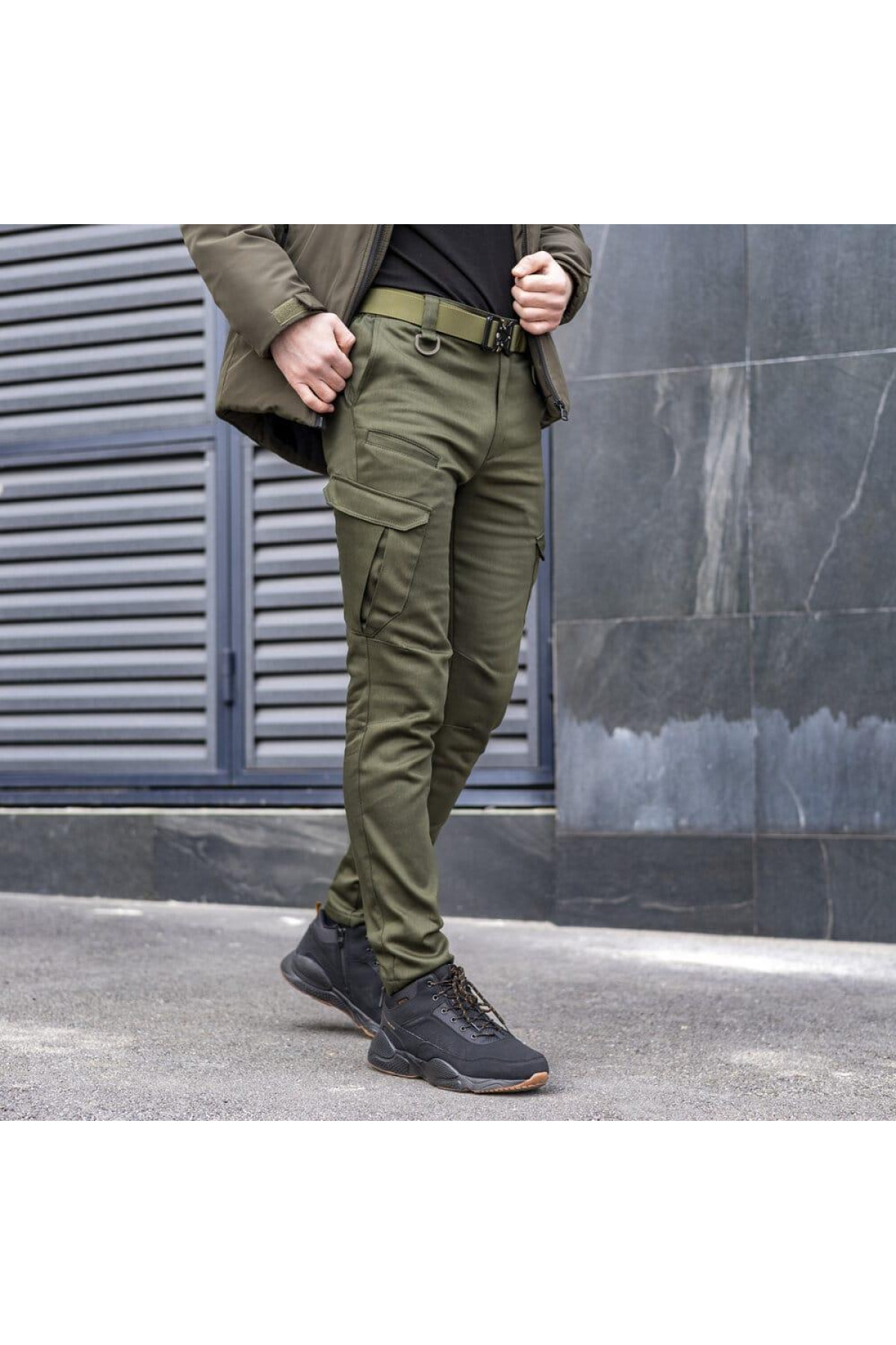 Штани-карго Pobedov trousers Tactical ЗИМА Хакі