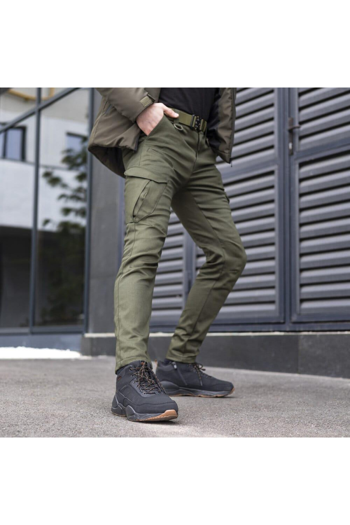 Штани-карго Pobedov trousers Tactical ЗИМА Хакі