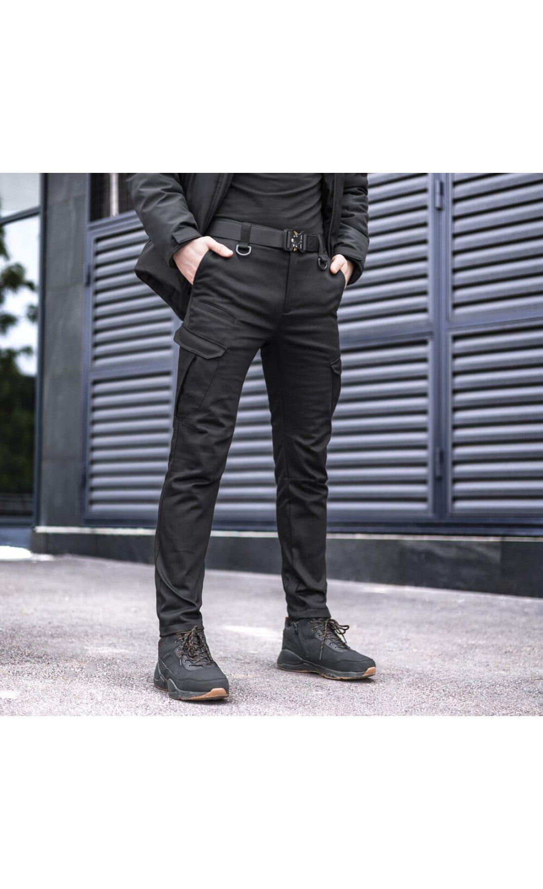 Штани-карго Pobedov trousers Tactical ЗИМА Чорний