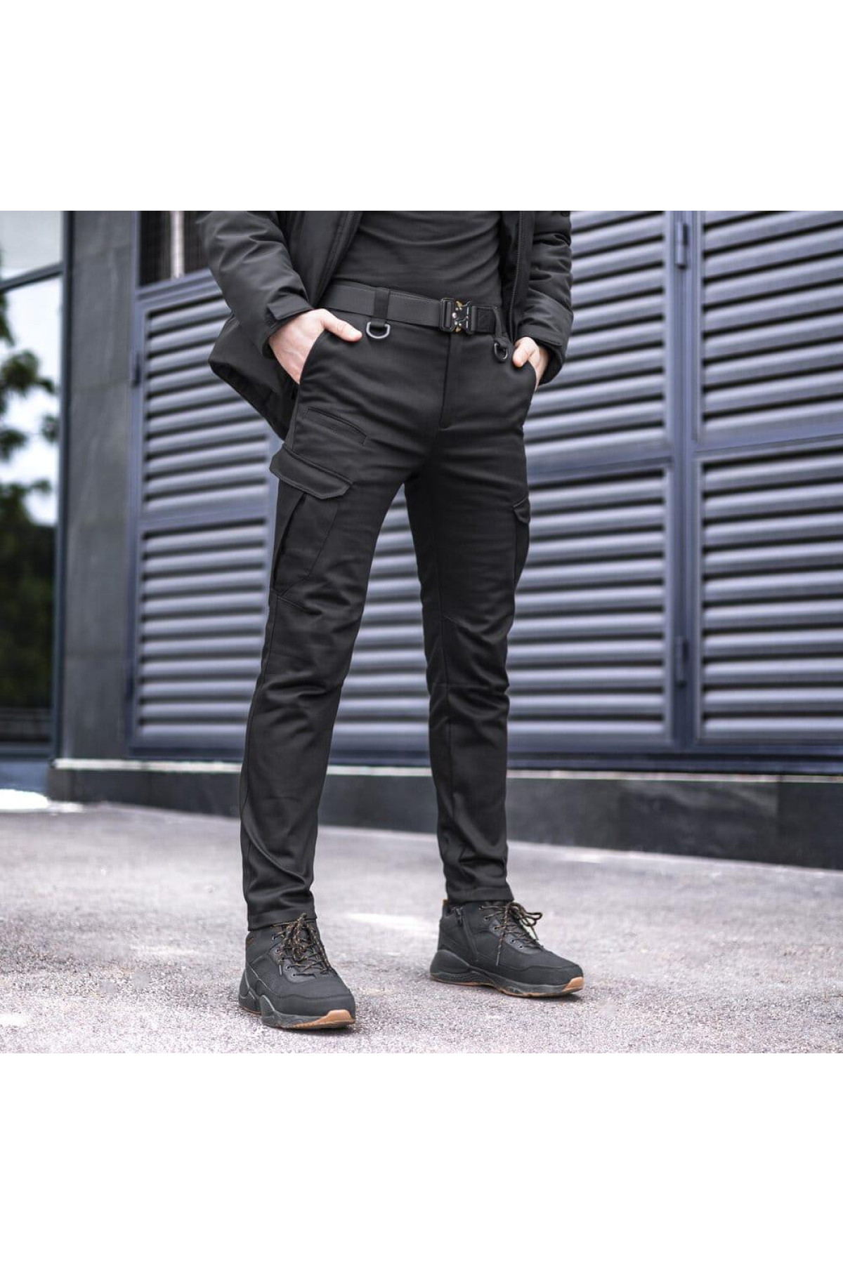 Штани-карго Pobedov trousers Tactical ЗИМА Чорний