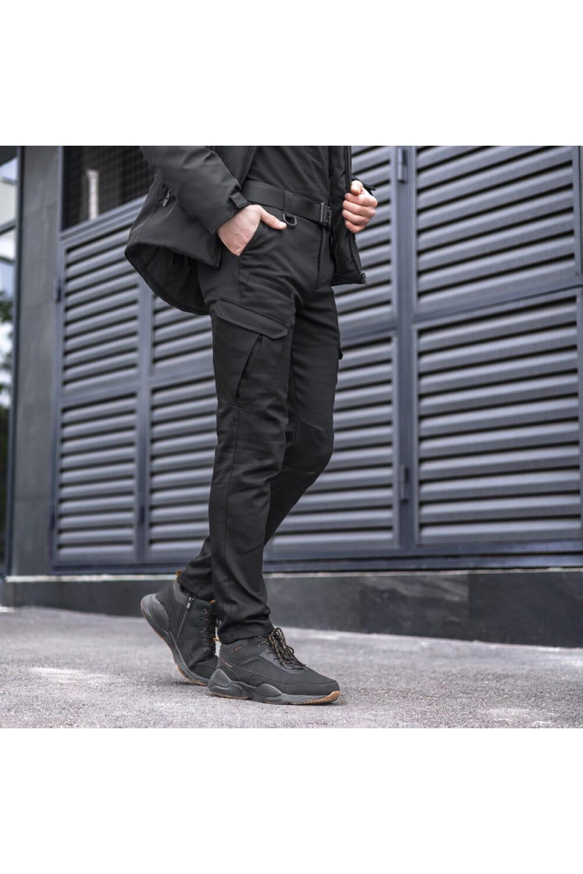 Штани-карго Pobedov trousers Tactical ЗИМА Чорний