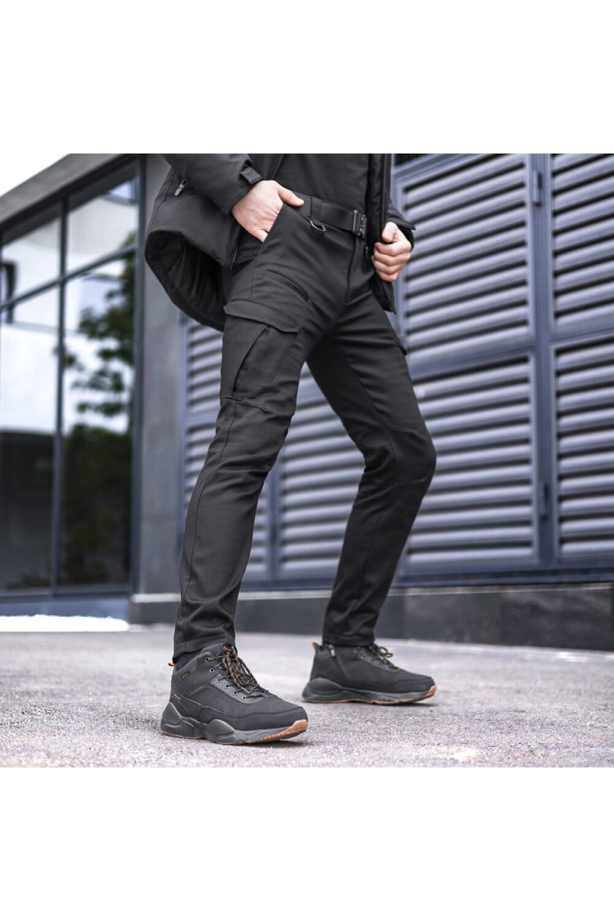 Штани-карго Pobedov trousers Tactical ЗИМА Чорний