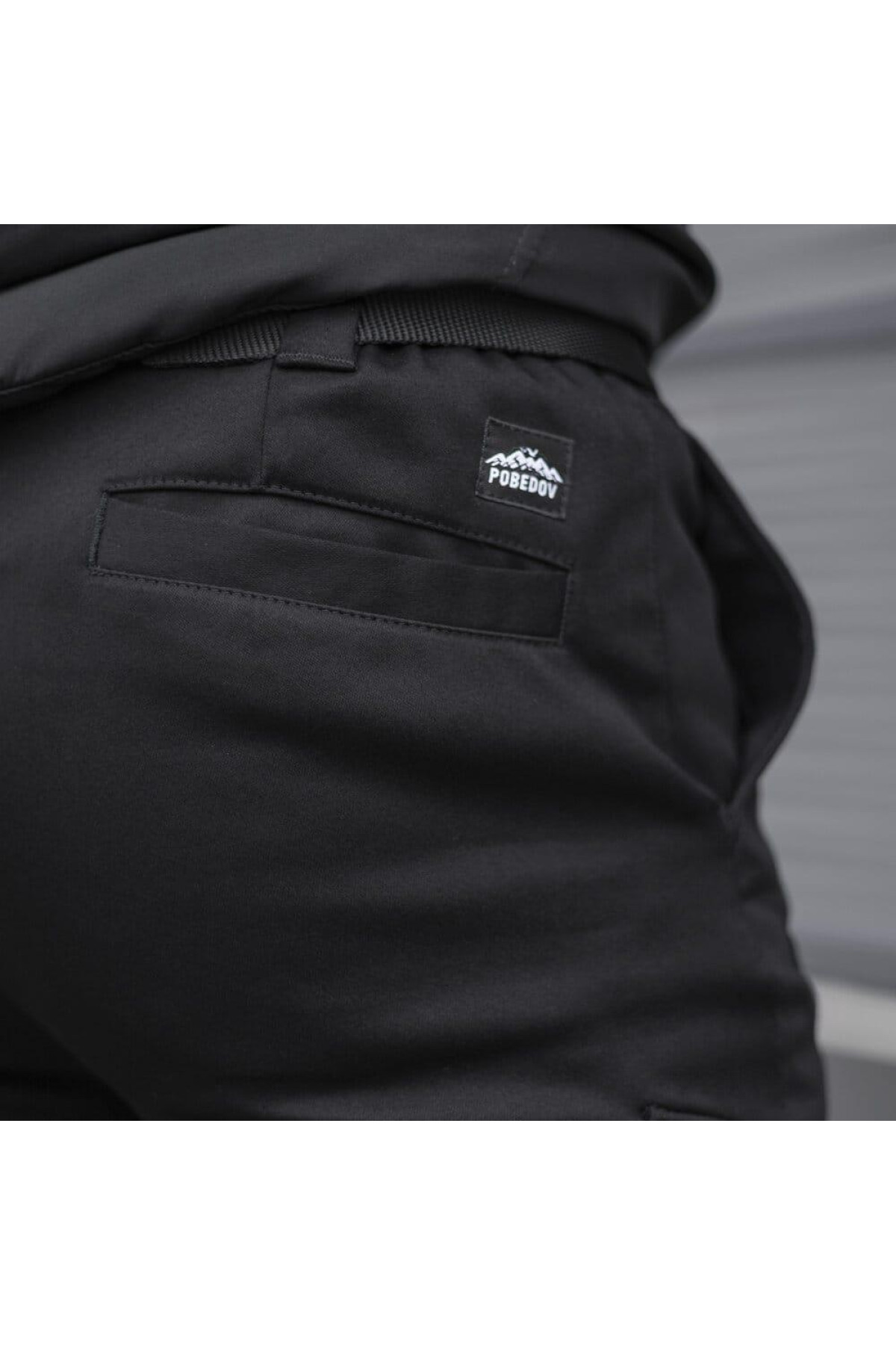 Штани-карго Pobedov trousers Tactical ЗИМА Чорний