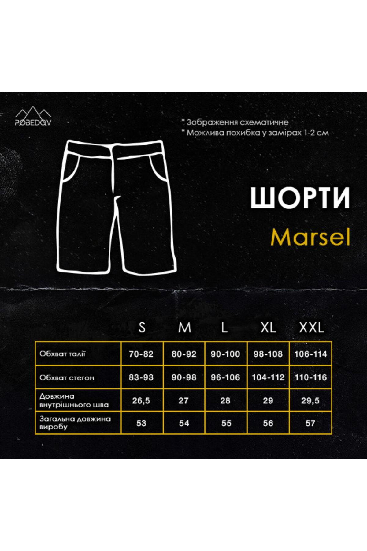 Шорти Pobedov Marsel Темно-синій
