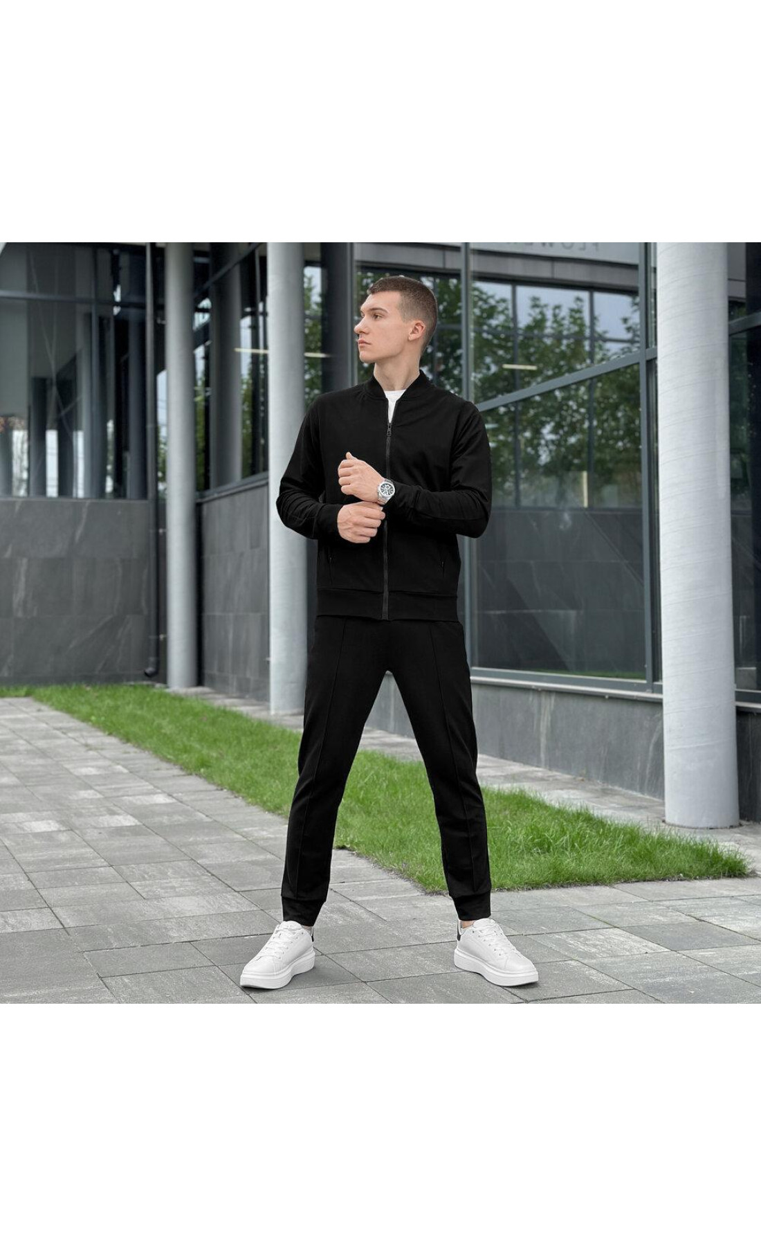 Чоловічий спортивний костюм Pobedov Alpha Чорний