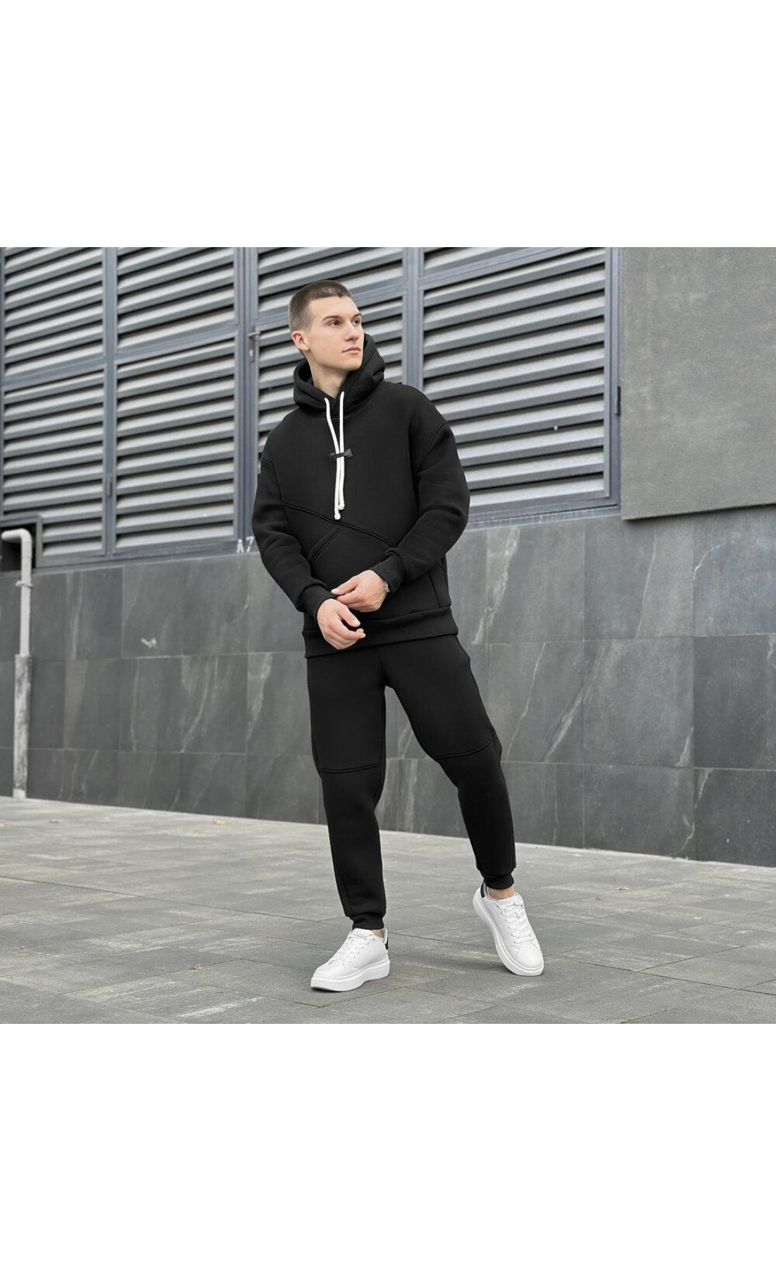 Чоловічий спортивний костюм Pobedov Space Чорний
