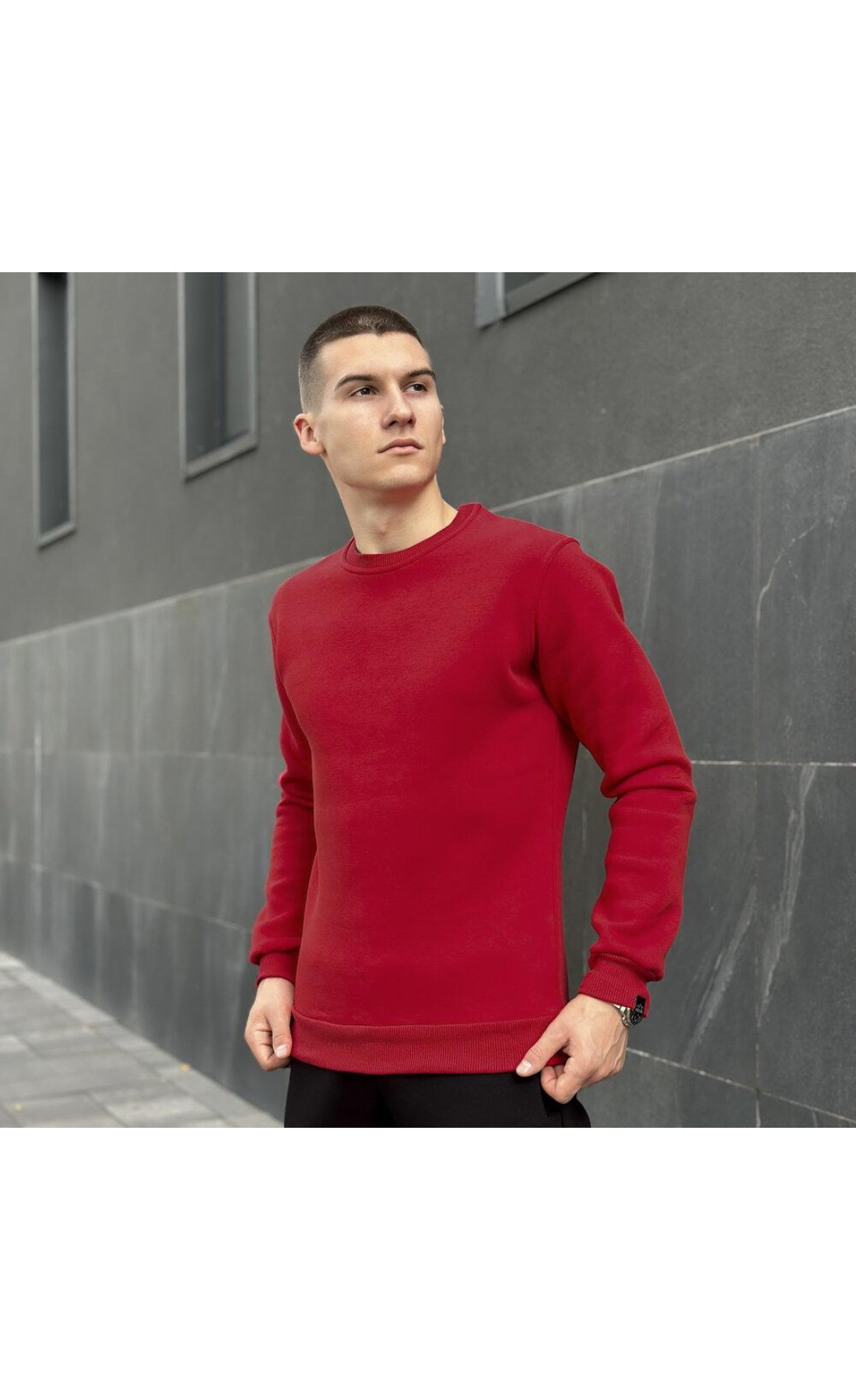 Світшот Pobedov  ЗИМА Червоний