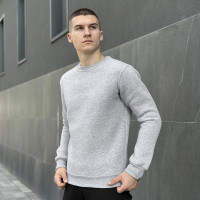Світшот Pobedov  ЗИМА Сірий меланж