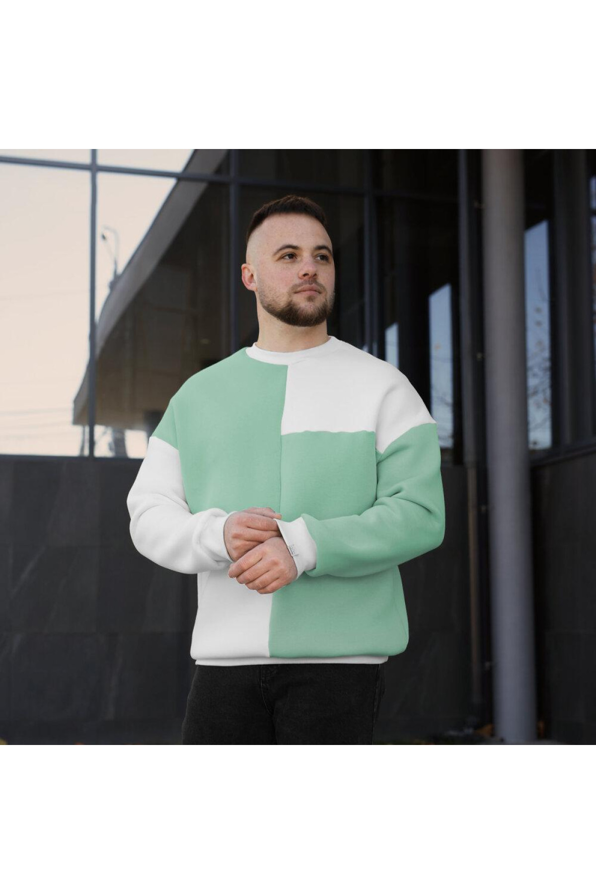 Світшот Pobedov The One Світлий ментол