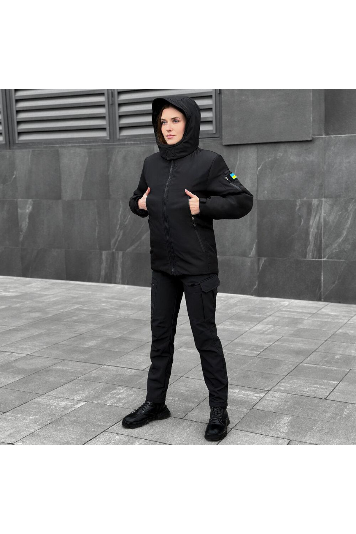 Куртка Pobedov Motive ЗИМА Жіноча Чорний