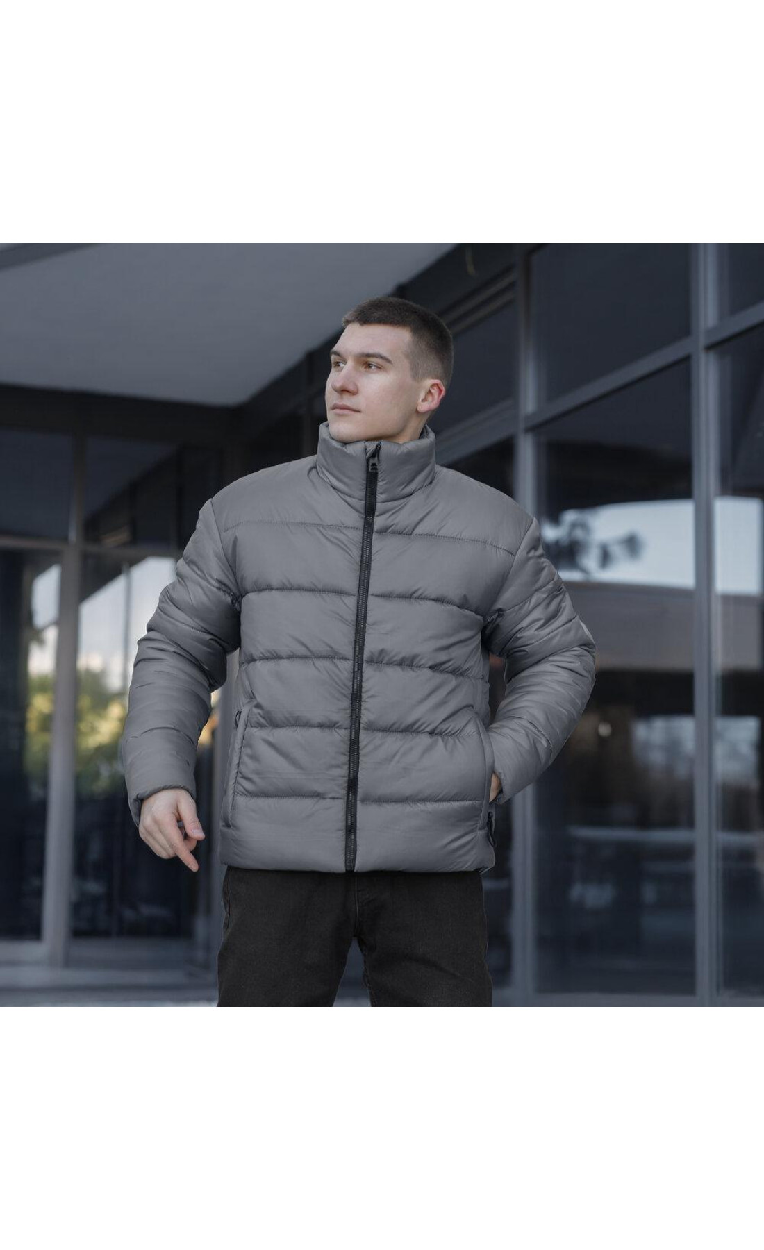 Куртка Pobedov Bubble Gum Темно-сірий