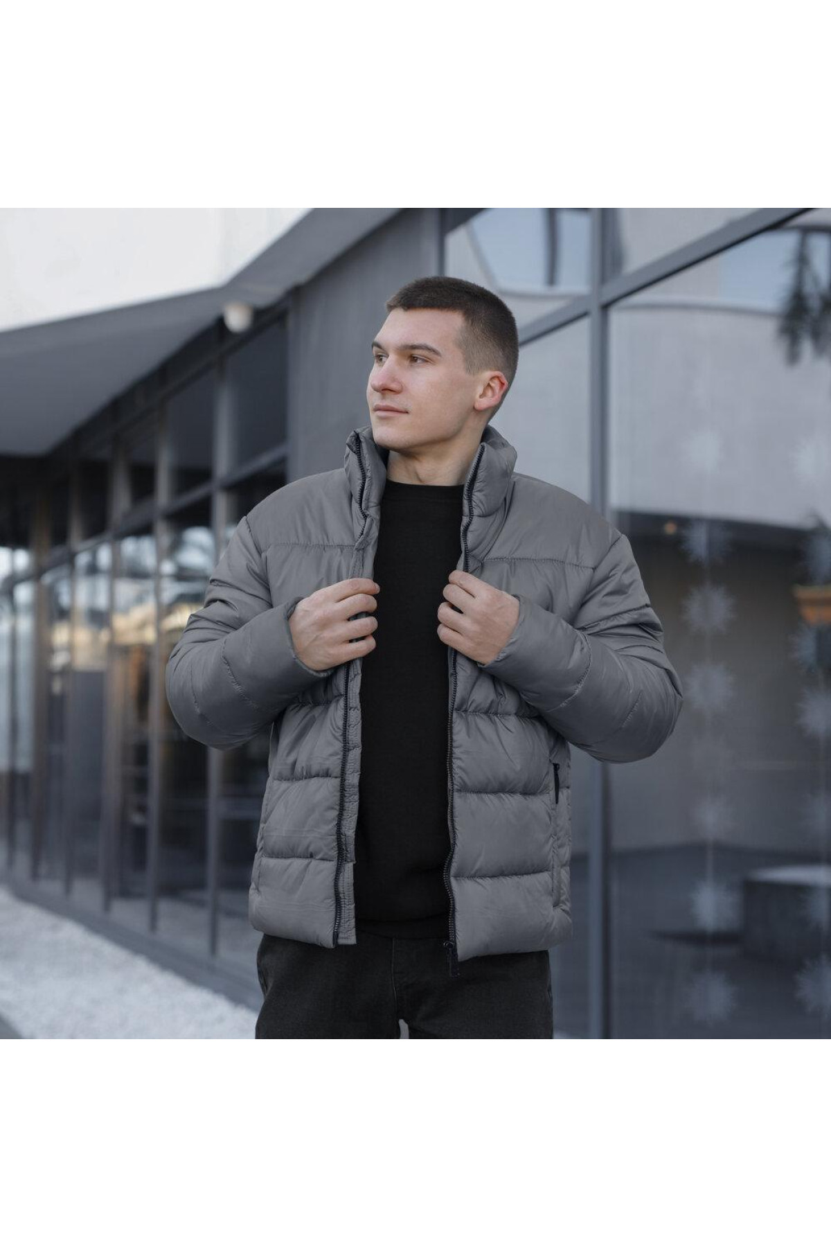 Куртка Pobedov Bubble Gum Темно-сірий