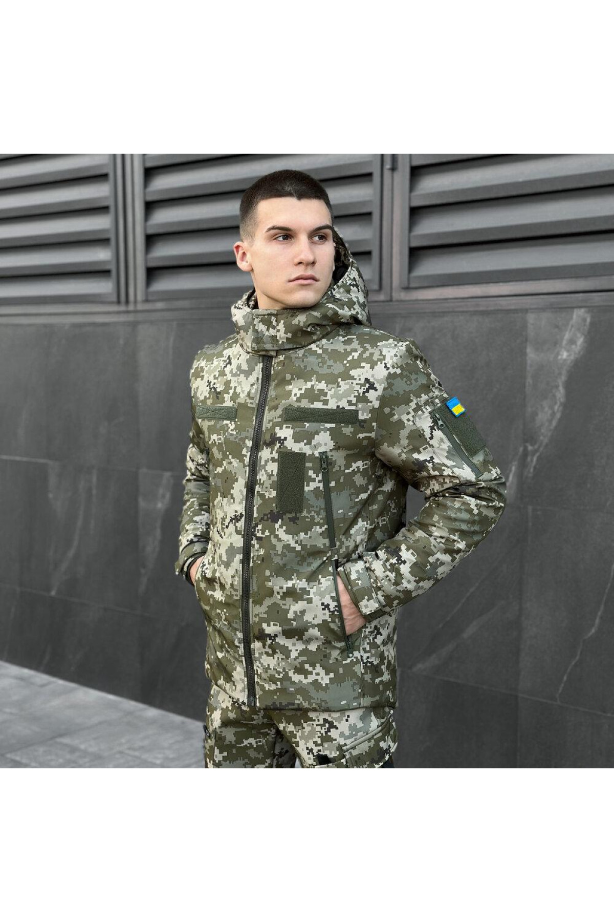 Куртка Pobedov Winter Jacket Motive ЗИМА Піксель