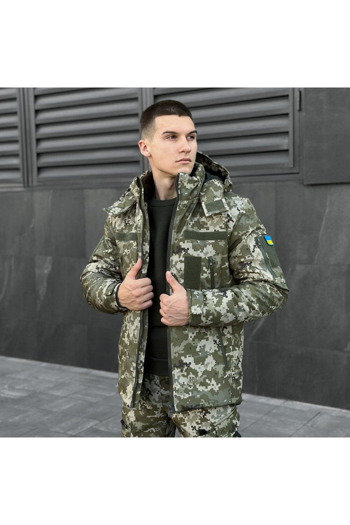 Куртка Pobedov Winter Jacket Motive ЗИМА Піксель