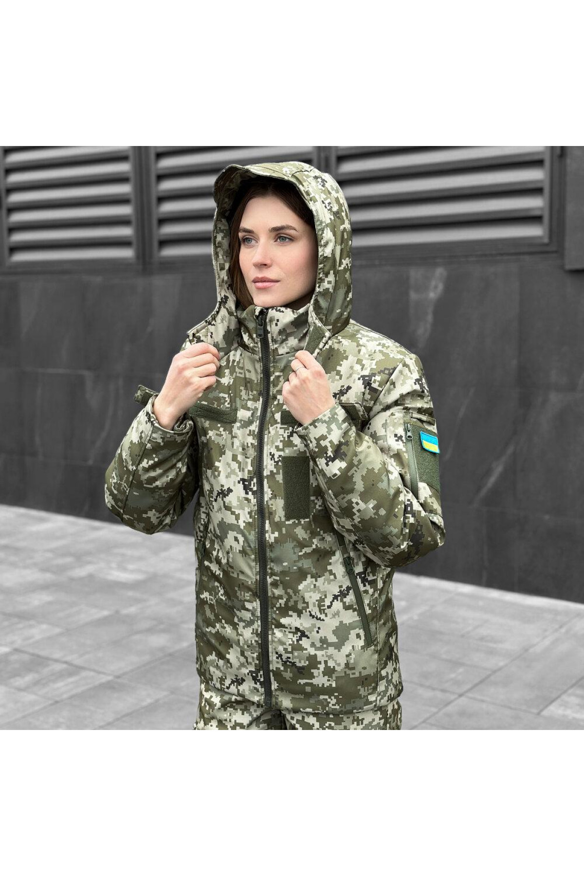 Куртка Pobedov Motive ЗИМА Жіноча Піксель