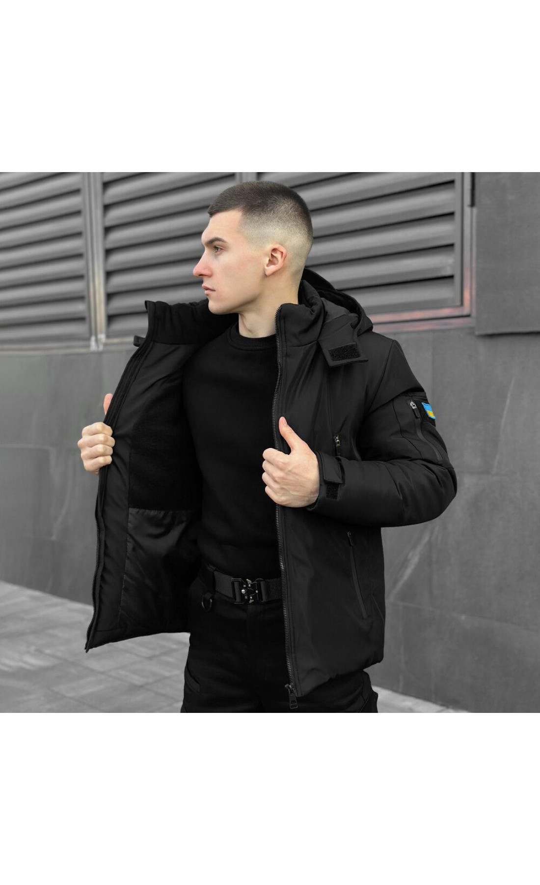 Куртка Pobedov Motive ЗИМА B Чорний
