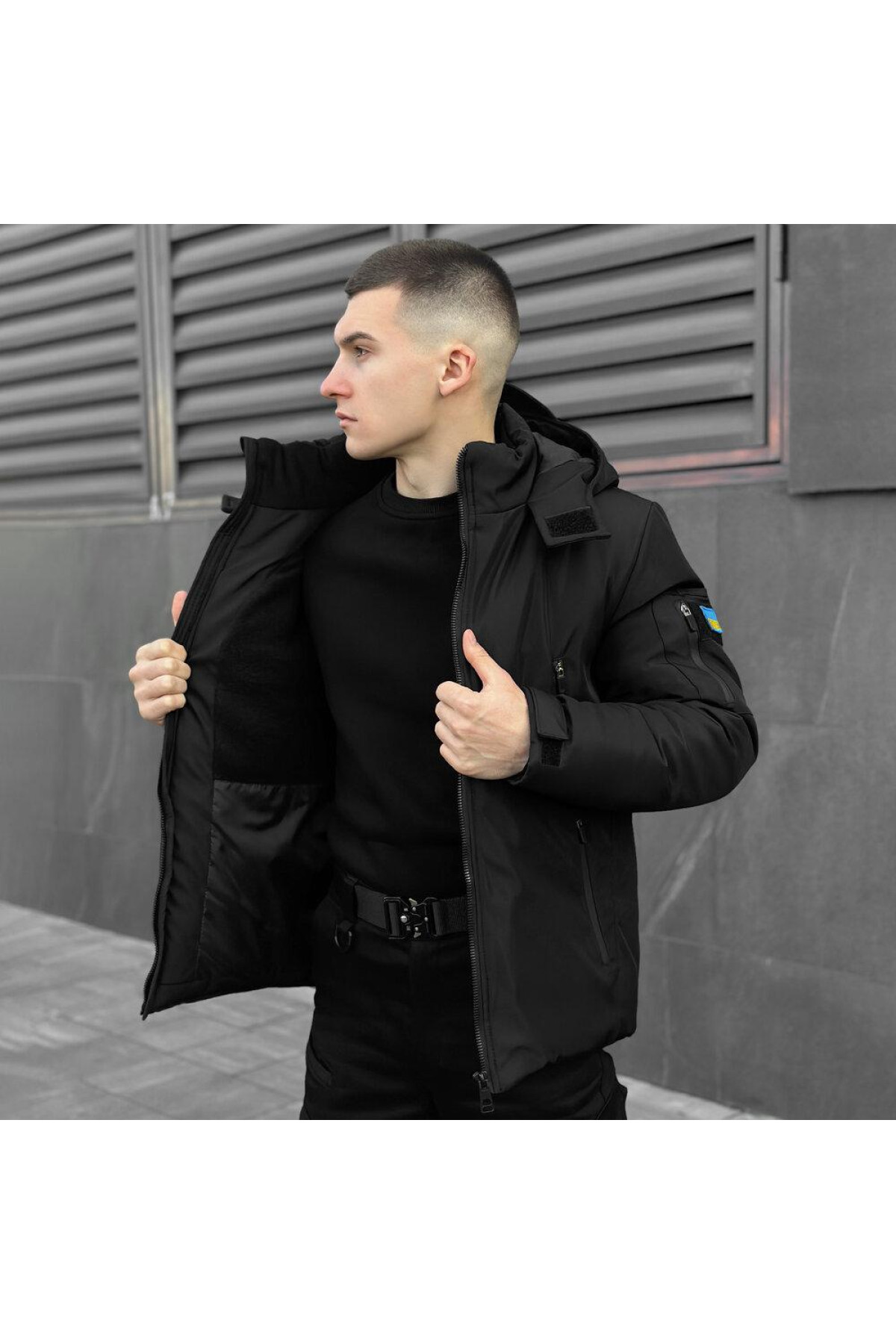 Куртка Pobedov Motive ЗИМА B Чорний
