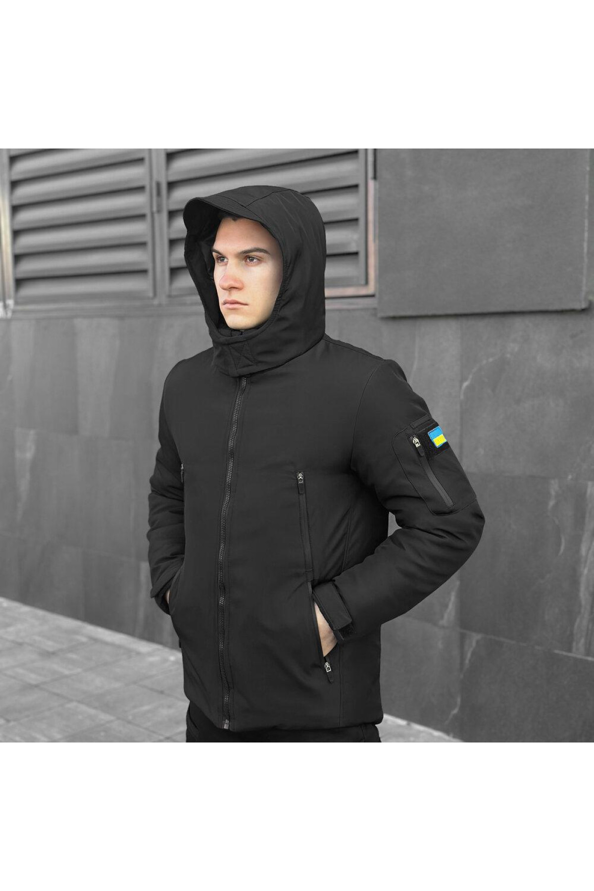 Куртка Pobedov Motive ЗИМА B Чорний