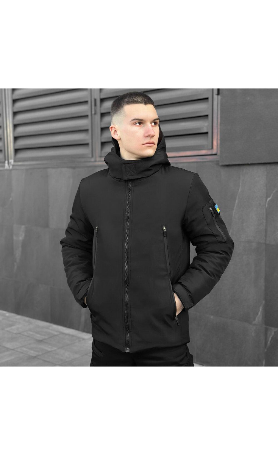 Куртка Pobedov Winter Jacket Motive ЗИМА Чорний