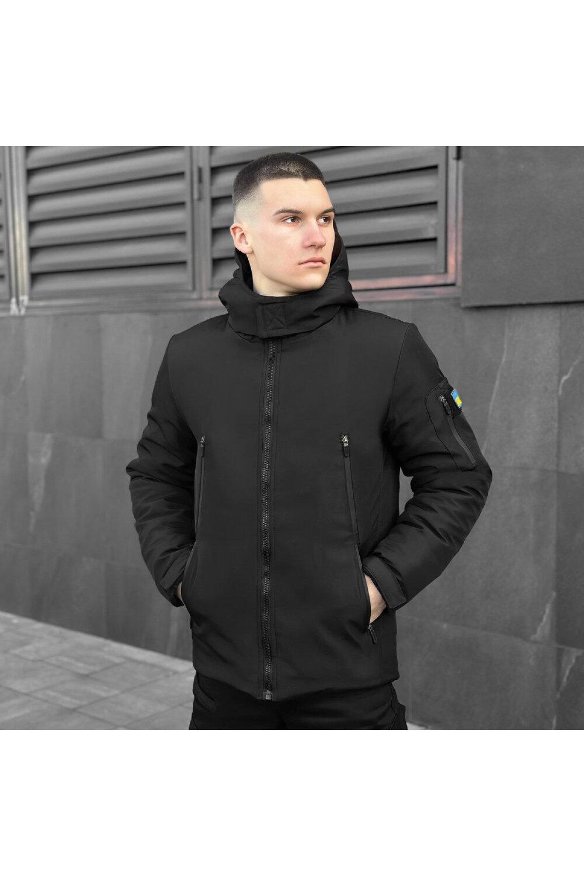Куртка Pobedov Winter Jacket Motive ЗИМА Чорний