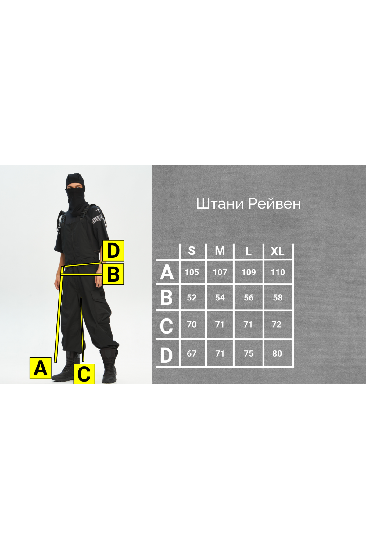 Карго штани-комбінезон з ріпстопу "Рейвен"