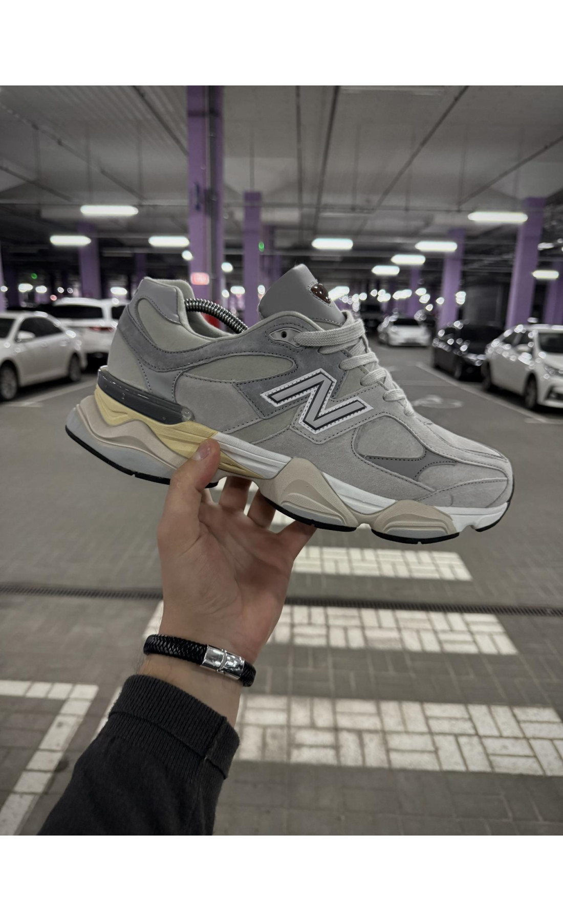 Чоловічі кросівки  Зимові кросівки new balance waterproof (світло сірі) (832-2)