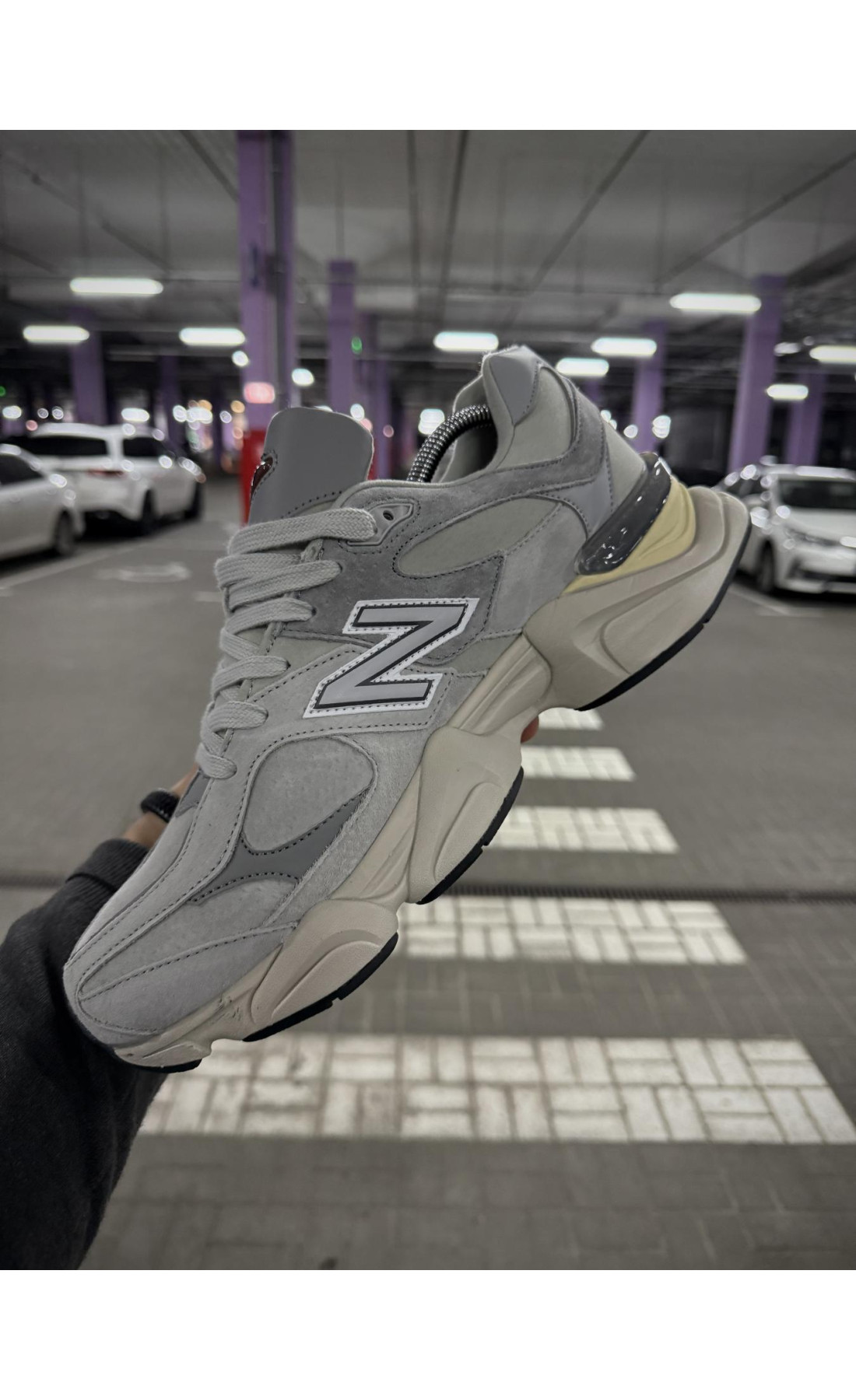 Чоловічі кросівки  Зимові кросівки new balance waterproof (світло сірі) (832-2)