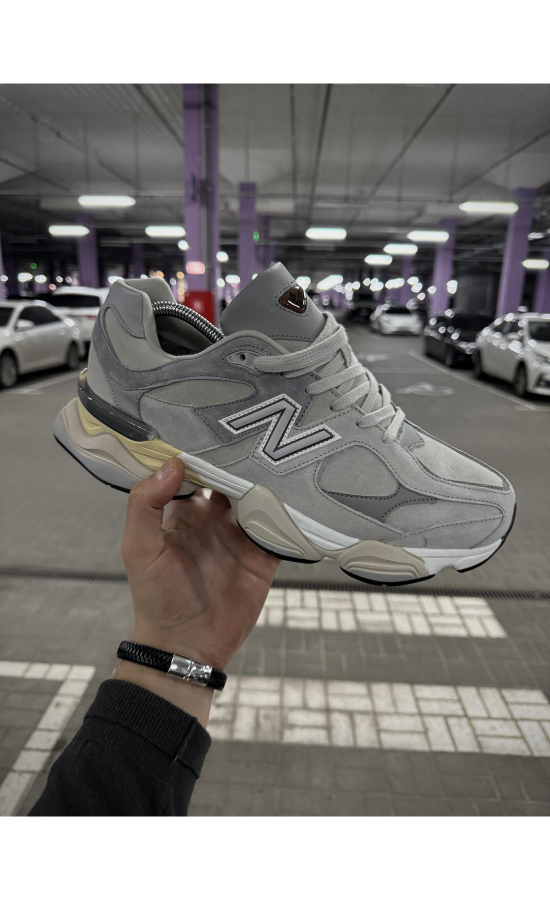 Чоловічі кросівки  Зимові кросівки new balance waterproof (світло сірі) (832-2)