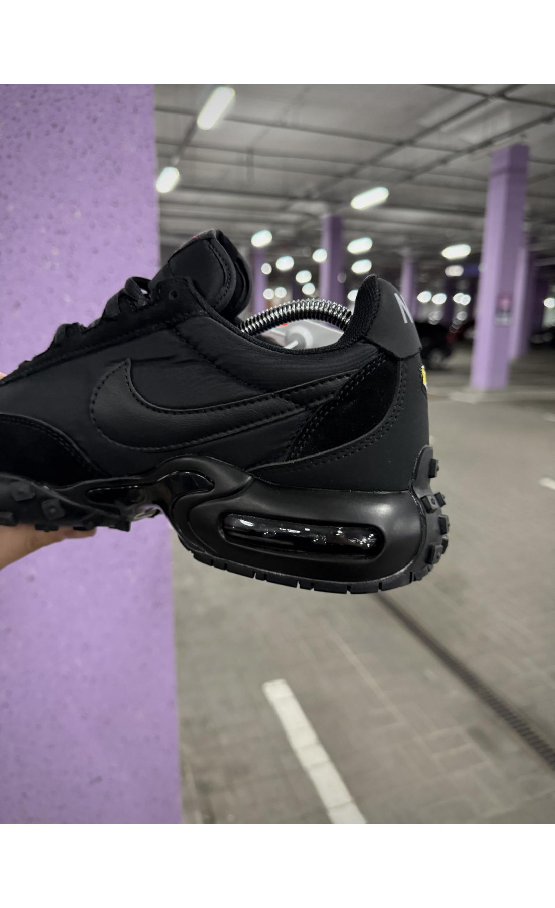 Чоловічі кросівки  Термо кросівки nike air max vaffle (чорні) (6658-1)