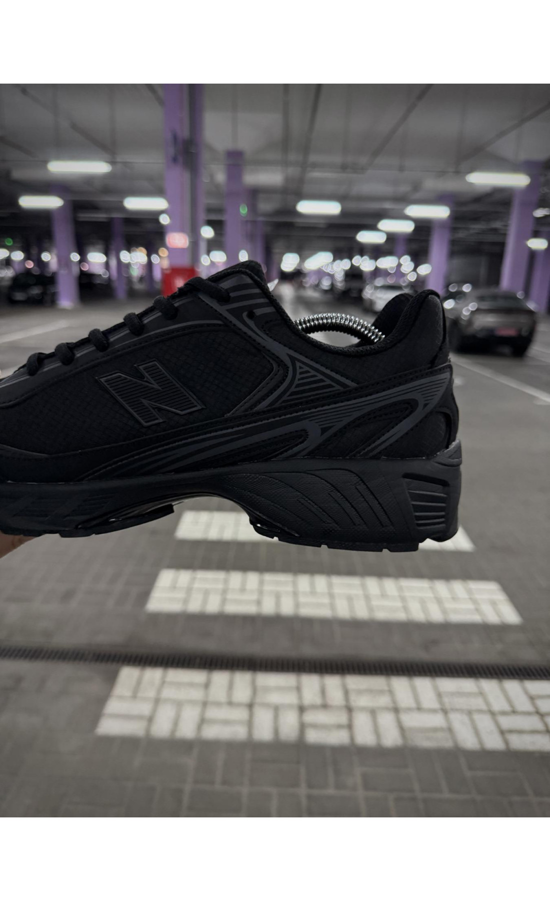 Чоловічі кросівки  Термо кросівки new balance waterproof gore tex (чорні) (7115-1)